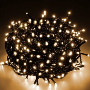 Fényszerelés a karácsonyfához, 19,5 méter, 300 LED, sárga