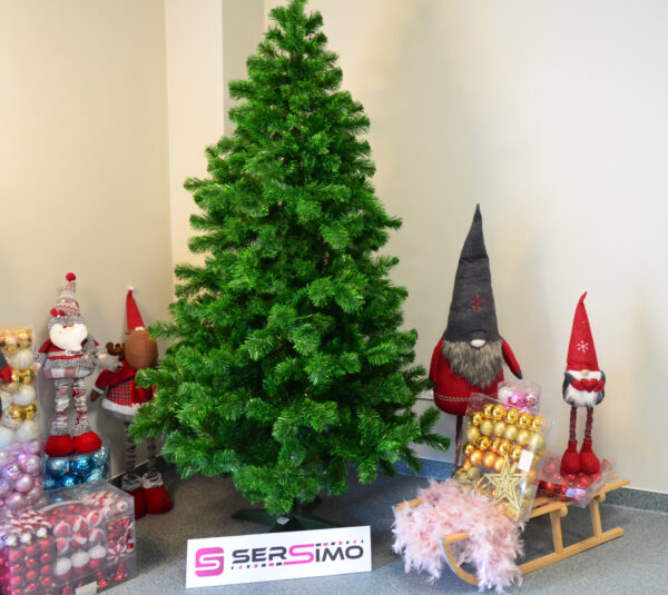Mesterséges karácsonyfa Christmas Deluxe by Sersimo, Duo, két árnyalatú zöld színben, 220 cm - Image 4