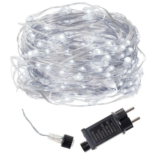 (DL) Instalatie lumina decorativa cu 500 LED-uri, 48m, iluminare alba - Image 6