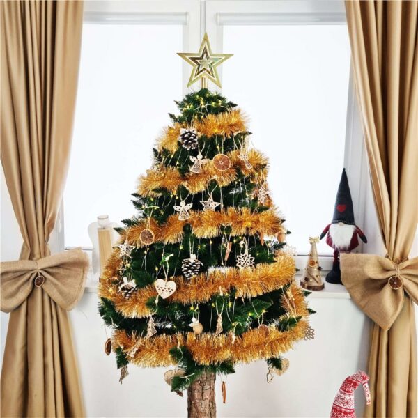 Mesterséges karácsonyfa Christmas Deluxe by Sersimo, fa törzsű talppal, Nature, 220 cm - Image 6