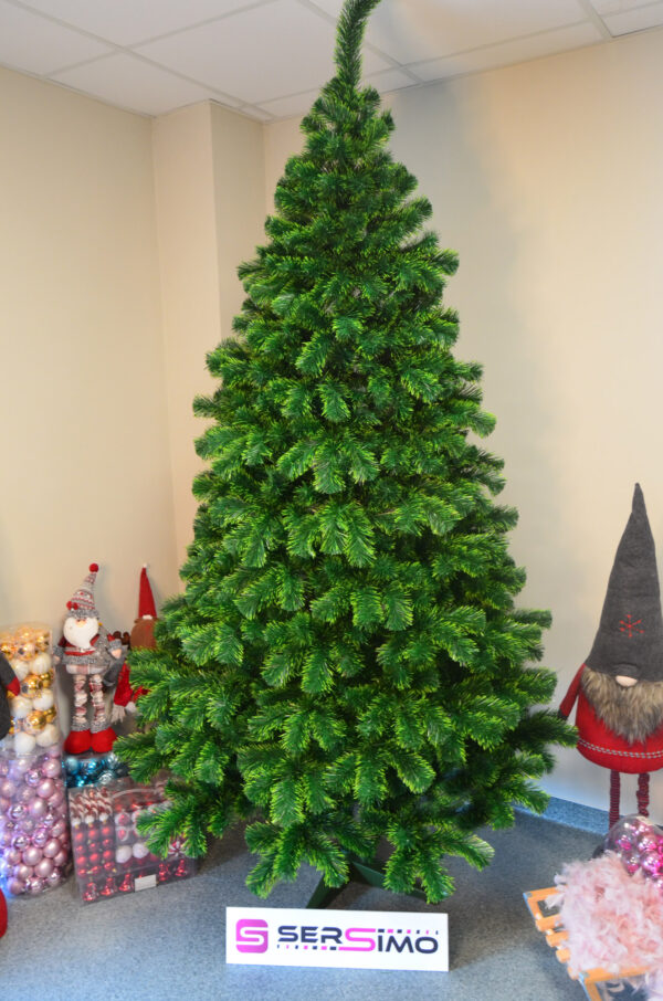 Brad artificial Christmas Deluxe by Sersimo, Duo, doua nuante verde, 260cm - Image 9