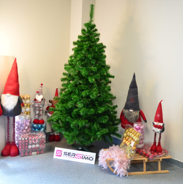 Mesterséges karácsonyfa Christmas Deluxe by Sersimo, Duo, két árnyalatú zöld színben, 220 cm - Image 2