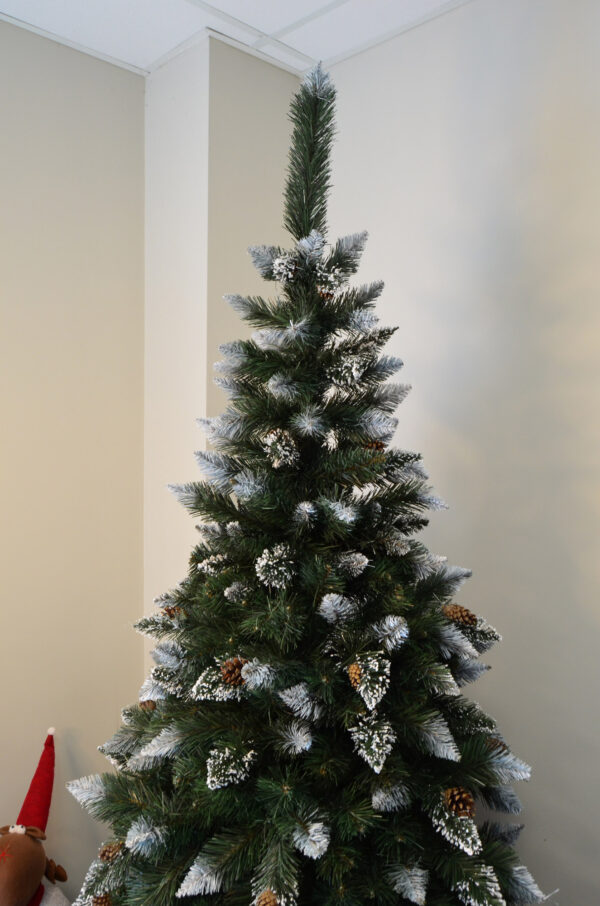 Brad artificial Christmas Deluxe by Sersimo, Danemark, nins cu conuri, 220cm - Image 11