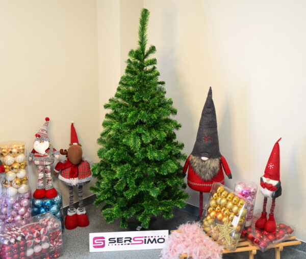 Brad artificial Christmas Deluxe by Sersimo, Duo, doua nuante verde, 150cm - Image 11