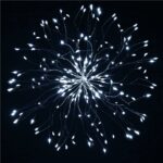 (DL) STAR díszlámpa installáció 100 LED-es, átmérő 40cm, távirányítóval, fehér világítás