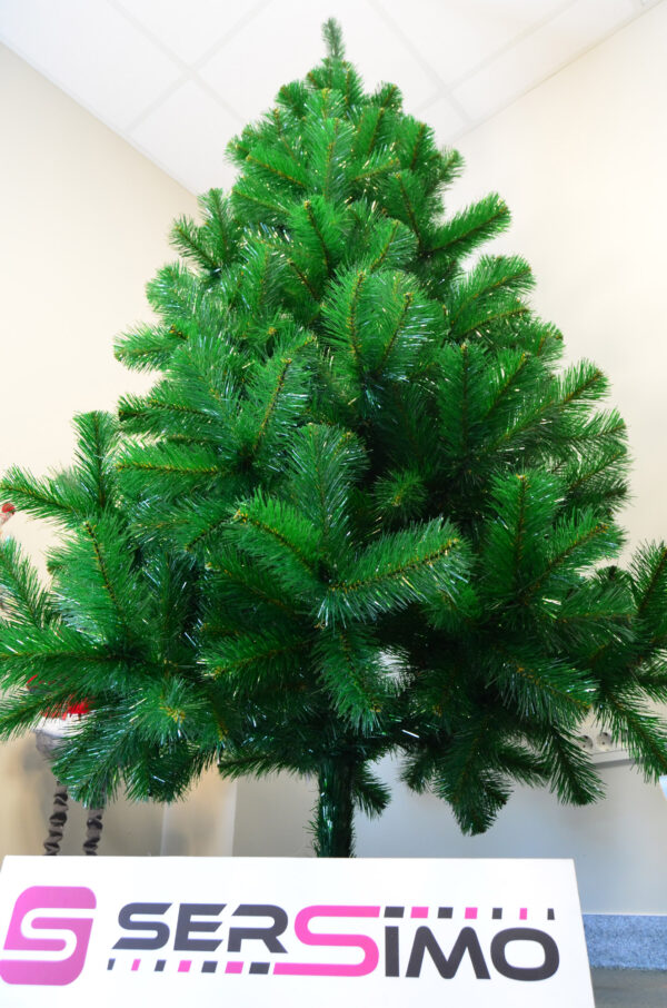 Brad artificial Christmas Deluxe by Sersimo, Starly, verde lucios, 220cm - Image 12