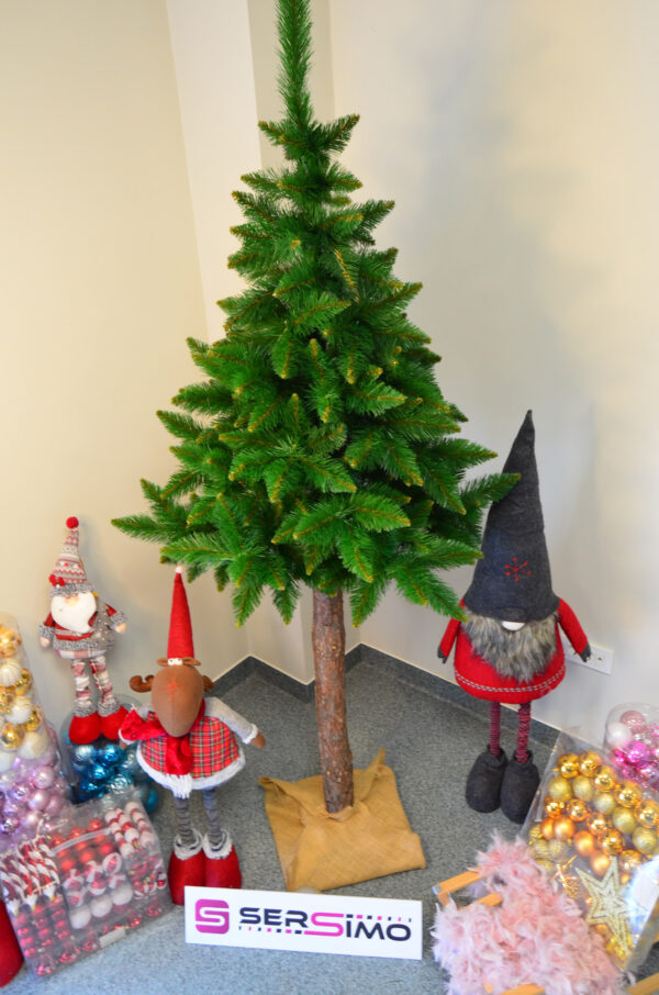 Mesterséges karácsonyfa Christmas Deluxe by Sersimo, fa törzsű talppal, Himalaya, 220 cm - Image 8