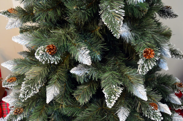 Brad artificial Christmas Deluxe by Sersimo, Danemark, nins cu conuri, 250cm - Image 8