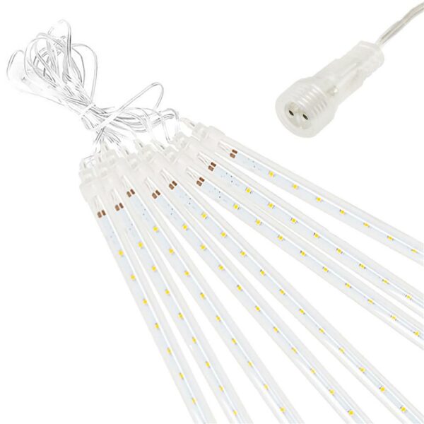 (DL) Karácsonyi "meteorzuhany" világítás, 8 db, 30cm, 144 LED, meteorzápor, sárga - Image 10