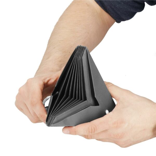 Dekoratív 3D papírcsillag, 9 ágú, 30cm, ezüst - Image 10