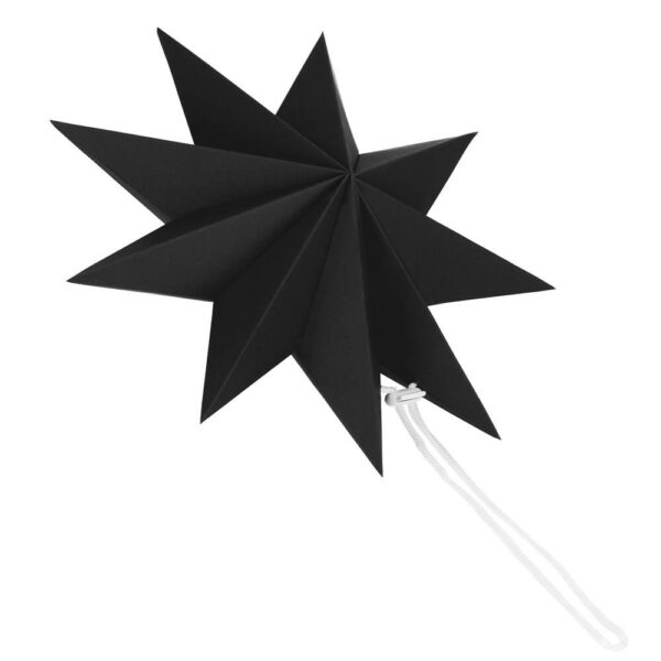 Dekoratív 3D papírcsillag, 9 ágú, 30cm, fekete - Image 11