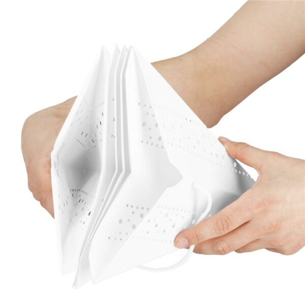 Stea decorativa 3D din hartie ajurata, 60cm, alba - Image 11