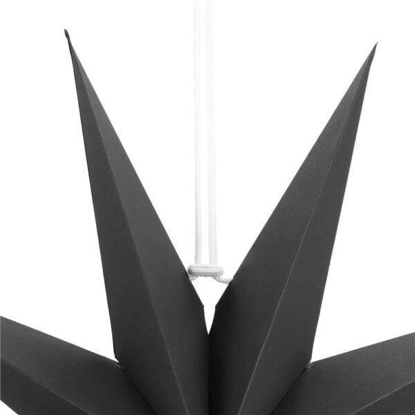 Dekoratív 3D papírcsillag, 9 ágú, 60cm, fekete - Image 13