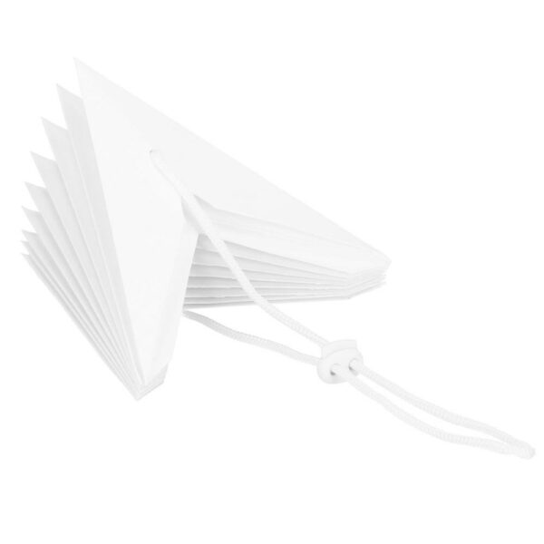 Stea decorativa 3D din hartie, cu 9 colturi, 30cm, alba - Image 3