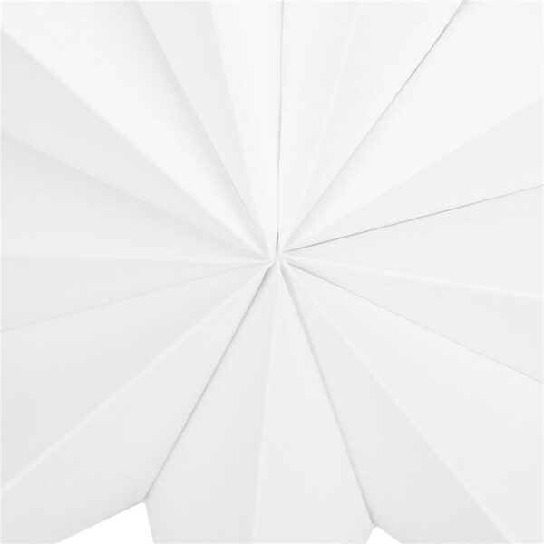Stea decorativa 3D din hartie, cu 9 colturi, 30cm, alba - Image 5