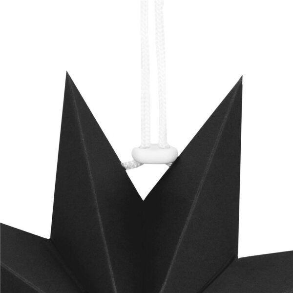Dekoratív 3D papírcsillag, 9 ágú, 30cm, fekete - Image 6