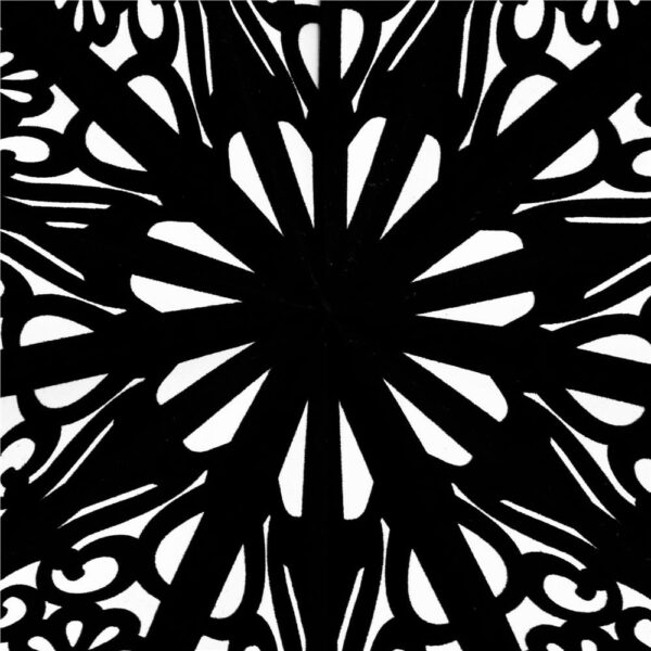 3D dekoratív csillag papírból és filcből, 50cm, fekete - Image 7