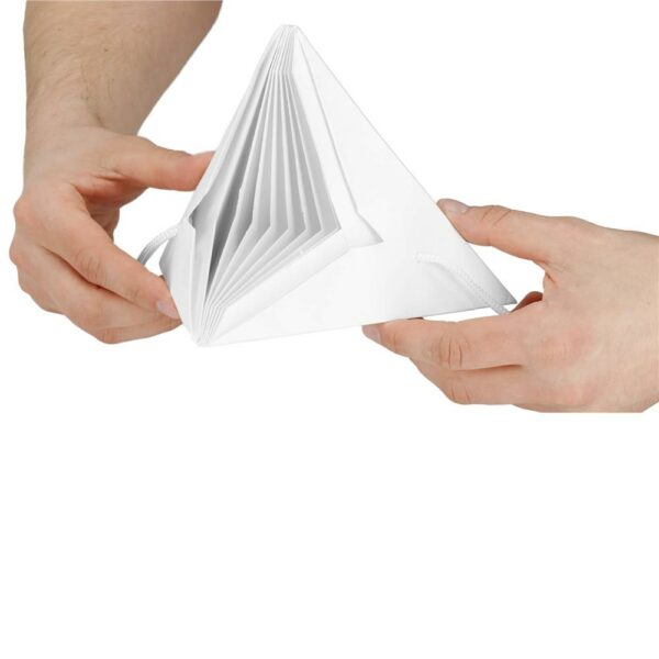 Stea decorativa 3D din hartie, cu 9 colturi, 30cm, alba - Image 7