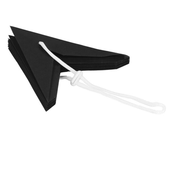 Dekoratív 3D papírcsillag, 9 ágú, 30cm, fekete - Image 8
