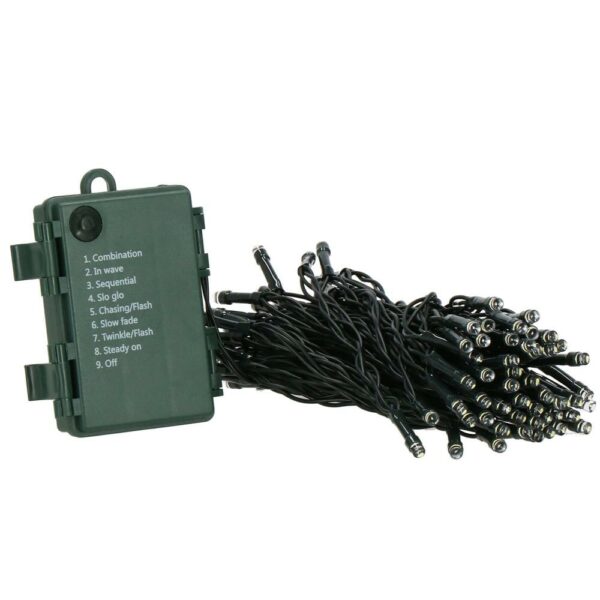 Instalatie lumini de exterior pentru gradina, 5 metri, 50 LED-uri, cu baterii, multicolor - Image 8