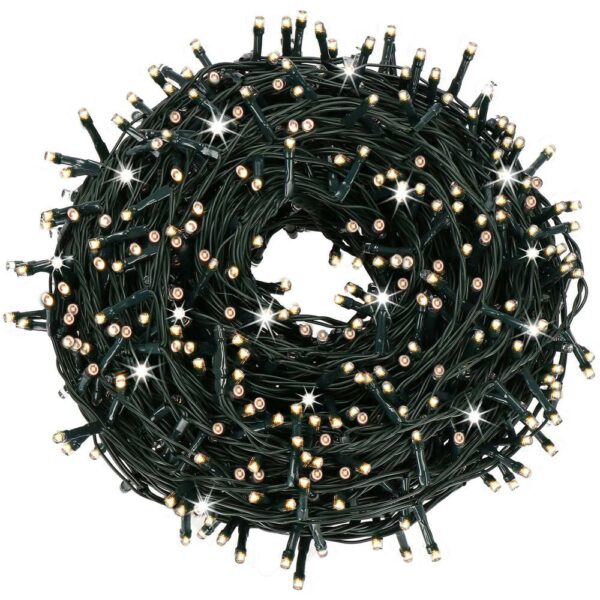 Prémium fényfüggöny 300 LED, 14,5 m, 18 W, beltéri/kültéri, vakuval, meleg fehér (sárga) - Image 8
