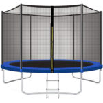 Trambulin Kék, létrával és külső védőhálóval, 305 cm