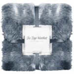 Patura pufoasa si calduroasa pentru 2 persoane, 160x200cm, gri