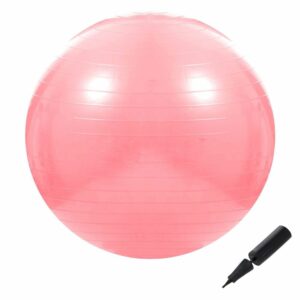 Fitness vagy jóga labda 75 cm, pumpával, rózsaszín