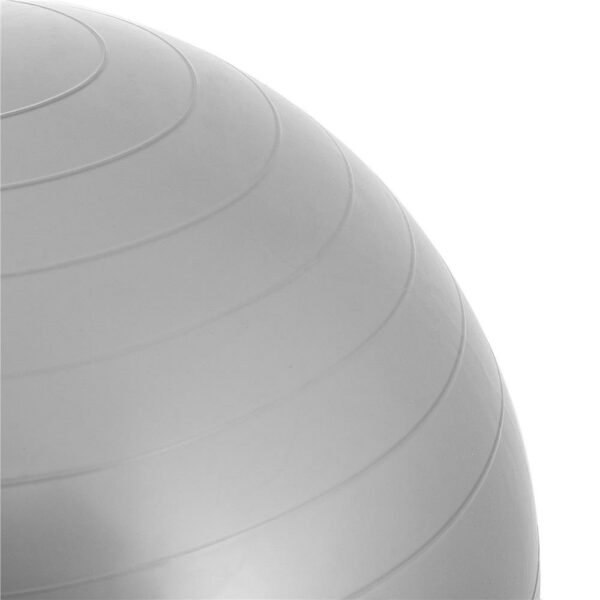 Fitness vagy jóga labda 75 cm, pumpával, szürke - Image 9