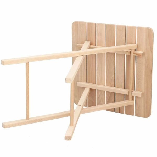 Set masa patrata plianta, cu 2 scaune pliante, gradina sau balcon Solas - Image 4