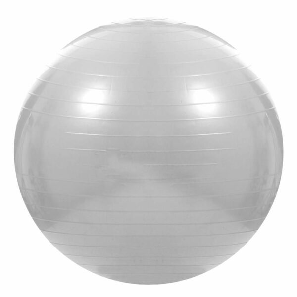 Fitness vagy jóga labda 75 cm, pumpával, szürke - Image 6