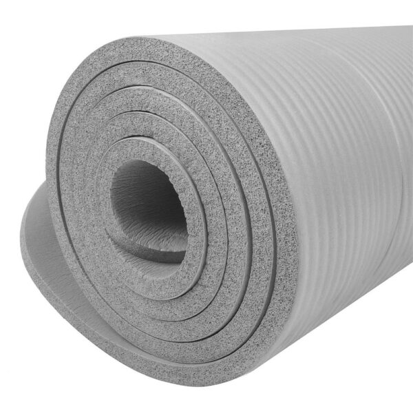 Saltea fitness/yoga/pilates, spuma NBR, 183x61x1.5 cm, gri - Image 5