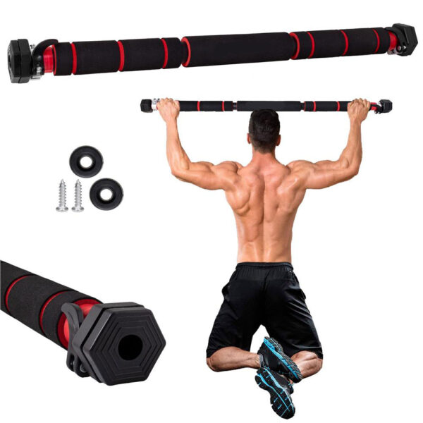 Ajtókeretbe illeszthető húzódzkodó rúd, acélból, hossza 60-100 cm - Image 7
