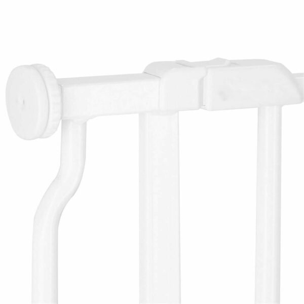 Poarta de siguranta Safety Gate pentru scari, ajustabila 74-82 cm, din otel, alba - Image 2