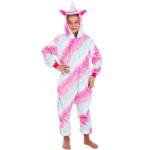 Onesie pizsama gyerekeknek, egyszarvú modell, mérete 130-140cm