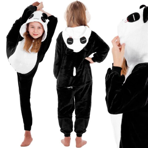 Jumpsuit típusú pizsama gyerekeknek, panda modell, 125-140cm méretben - Image 10