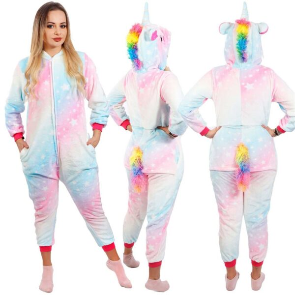 Onesie női pizsama, egyszarvú modell, S-es méret - Image 4
