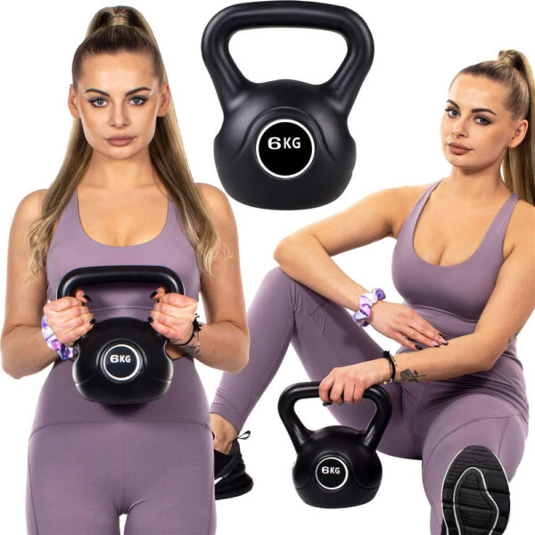 Kettlebell súlyzó 6kg fekete - Image 10