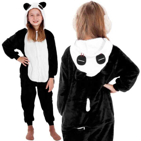 Jumpsuit típusú pizsama gyerekeknek, panda modell, 125-140cm méretben - Image 11