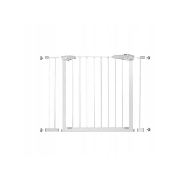 Biztonsági kapu lépcsőhöz, állítható 97-106 cm, acélból, fehér - Image 10