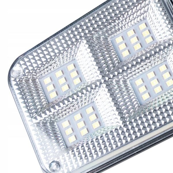 Moduláris napelemes LED projektor 3 lámpával, mozgásérzékelővel, 122 LED-del, távirányítóval - Image 11