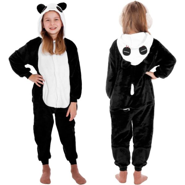 Jumpsuit típusú pizsama gyerekeknek, panda modell, 125-140cm méretben - Image 12