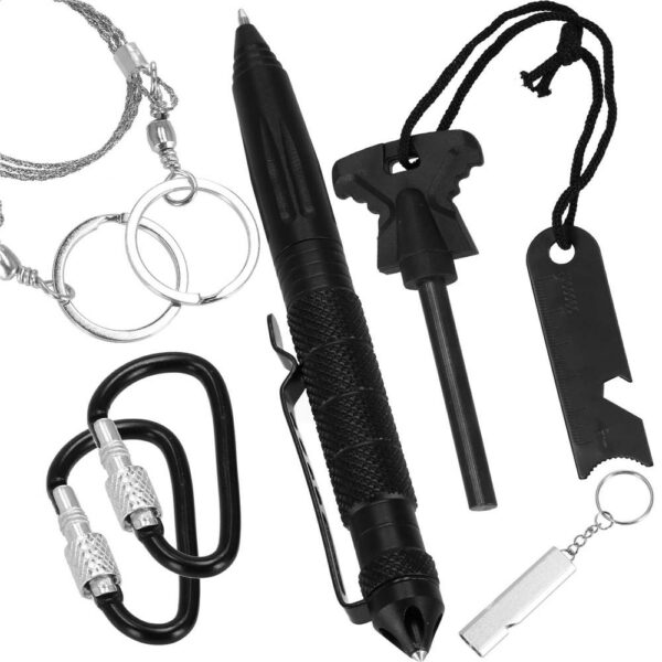 Kit de supravietuire turistic multifunctional camping, vanatoare, pescuit, 21 piese - Image 20