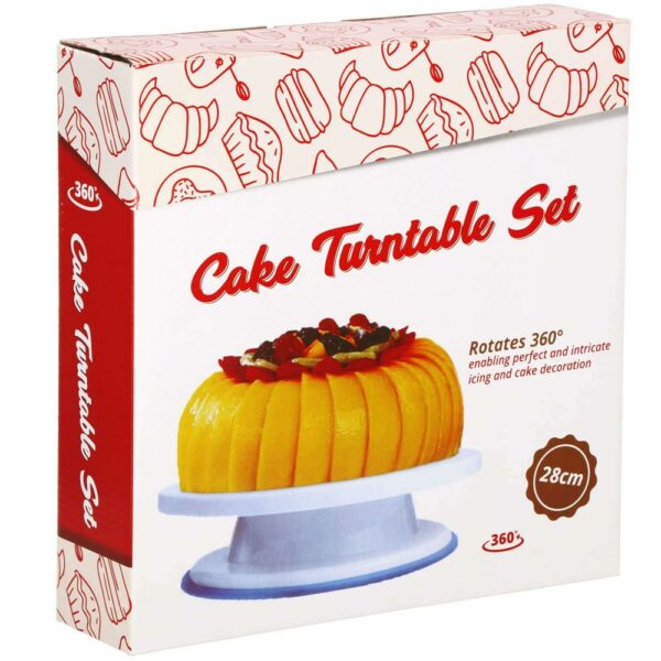 Tortadíszítő készlet forgatható tálalóval, 37 db díszítő sablonnal - Image 12