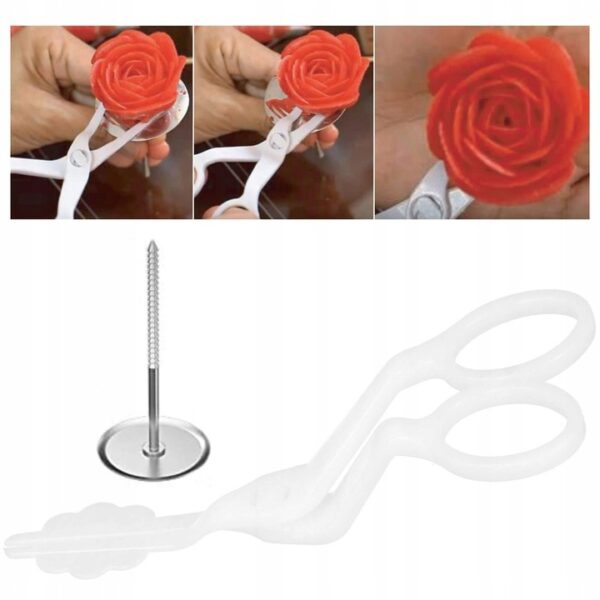 Set patiserie cu platou rotativ, 200 piese cu sabloane pentru ornarea prajiturilor - Image 15