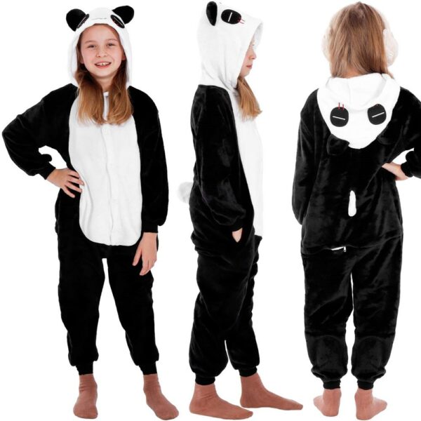 Jumpsuit típusú pizsama gyerekeknek, panda modell, 125-140cm méretben - Image 13