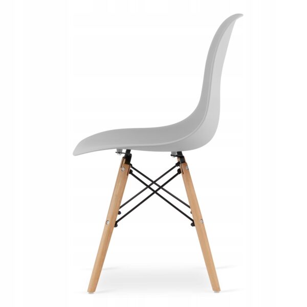 Set 4 scaune dining Scandinav pentru bucatarie, 38x42x82cm, gri - Image 9