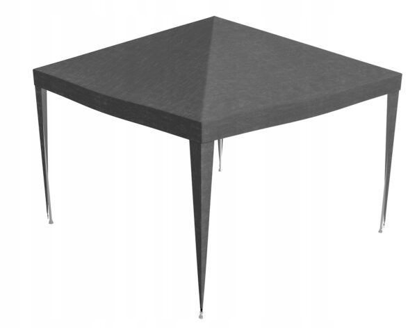 Kerti pavilonsátor, 300x300 cm, 4 oldalfallal ablakos, vízálló, UV-álló, szürke - Image 15