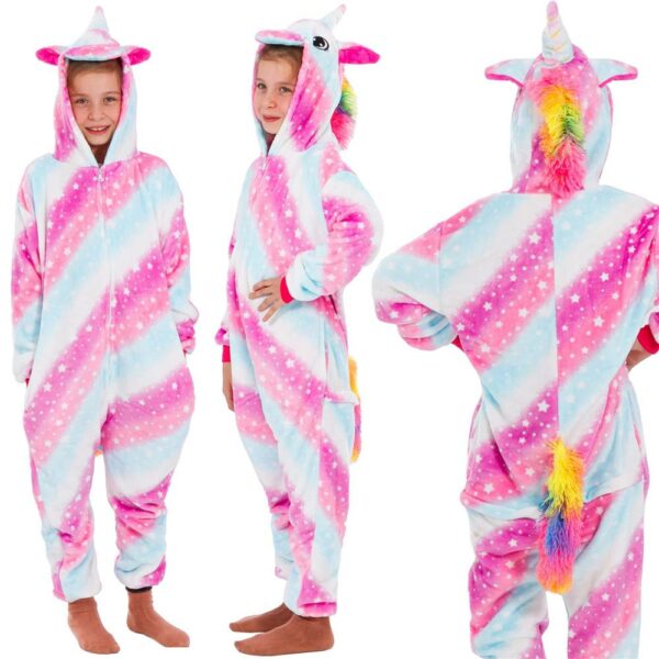 Onesie pizsama gyerekeknek, egyszarvú modell, mérete 130-140cm - Image 16