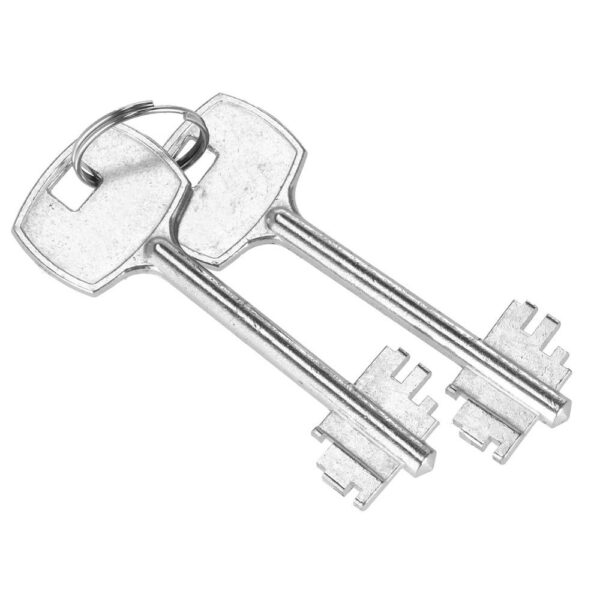 Seif standard cu cheie, 200x310x200 mm, Otel, Bej - Image 15